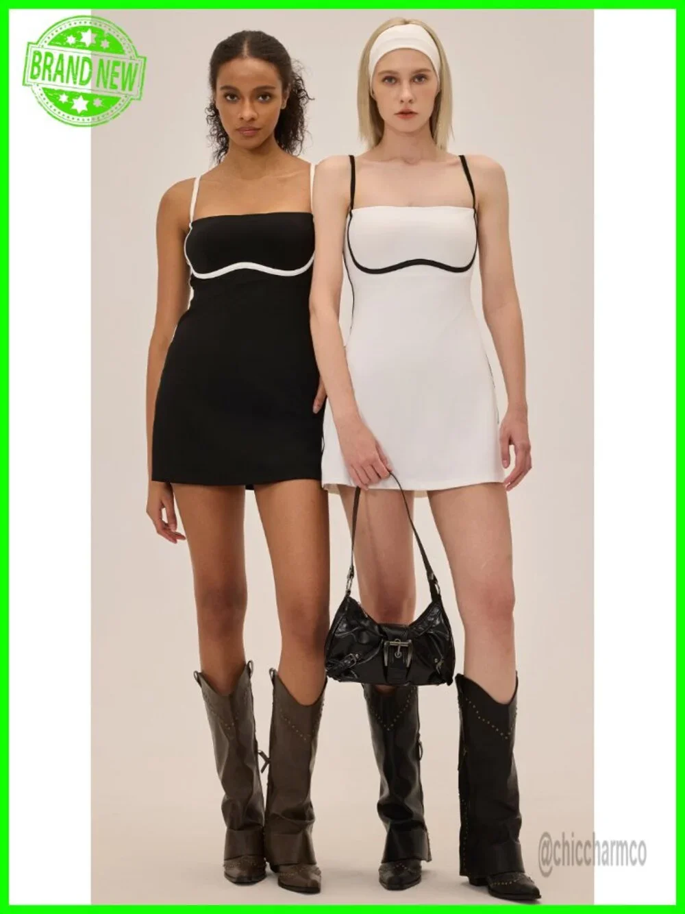 Sleeveless Square Neck Mini Tennis Dress with Built-in Shorts for Activewear